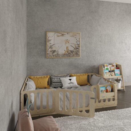 Montessori Toddler Floor Bed With Lockable Door