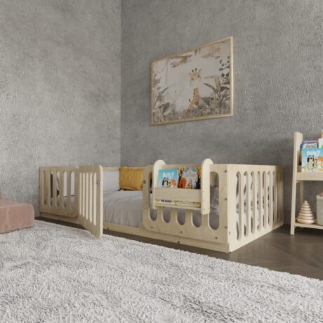 montessori-floor-bed-with-center-door (4) - 2