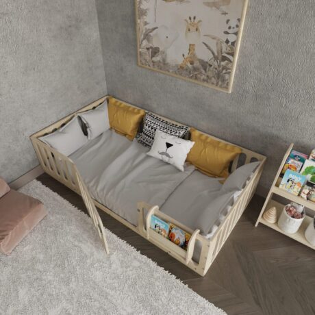 montessori-floor-bed-with-center-door (5) - 3