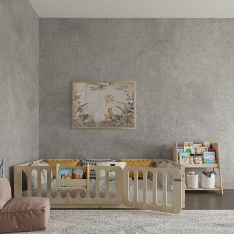 Montessori Floor Bed With Lockable Door