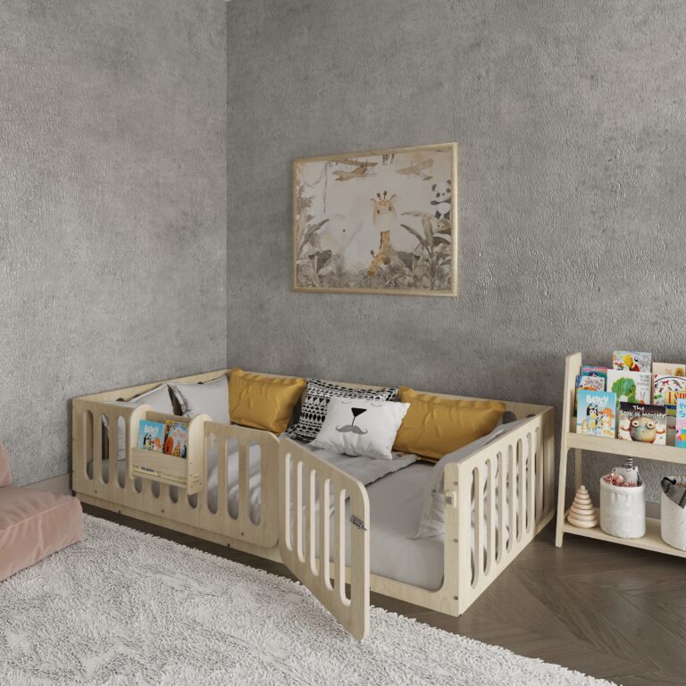 Montessori Floor Bed With Lockable Door