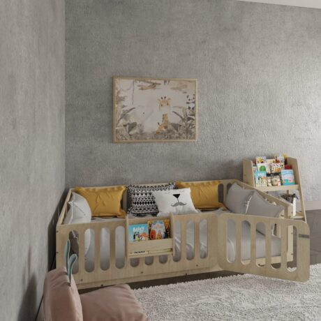montessori-floor-bed-with-right-door (3) - 2