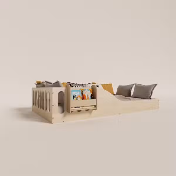 montessori bed with bookshelf (2) - 5
