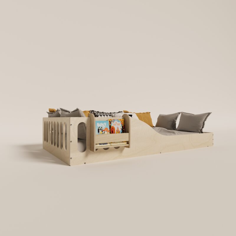 montessori bed with bookshelf (2) - 7