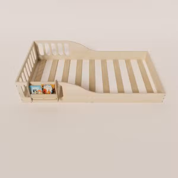 montessori bed with bookshelf (4) - 7