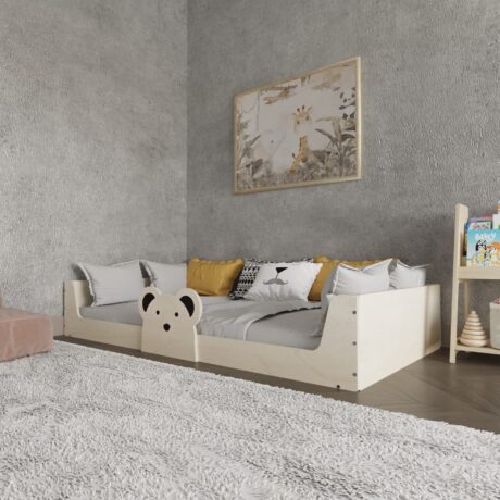 montessori floor bed – bear figured (3) - 2