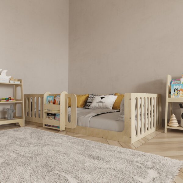 montessori bed with bookshelf-4 - 3
